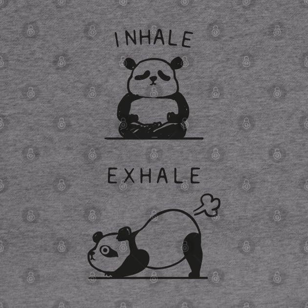 Inhale Exhale Panda by huebucket